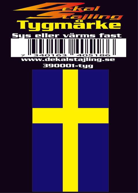 Huvudbild Svenska flaggan Tyg